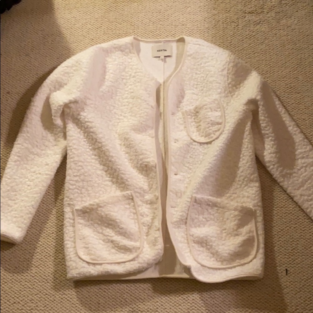 MENS SHERPA/WOOL WHITE SWEATER - KESTIN HARE